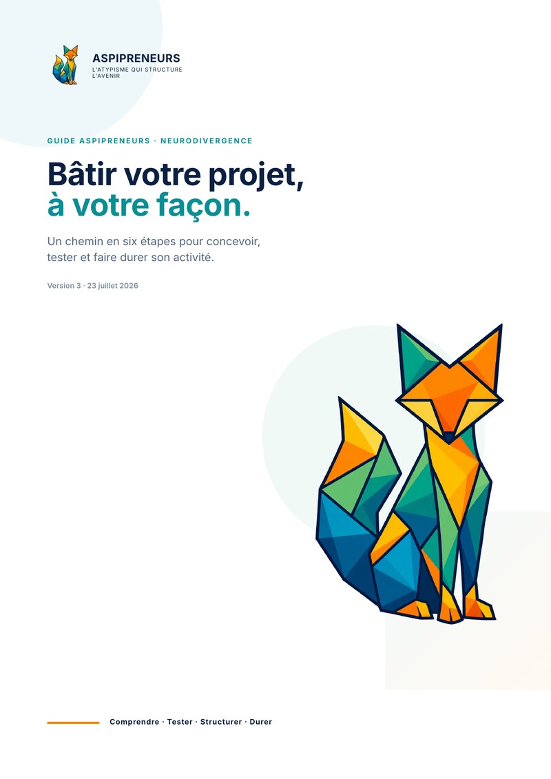 Couverture du Guide Aspipreneurs : « Bâtir votre projet, à votre façon »